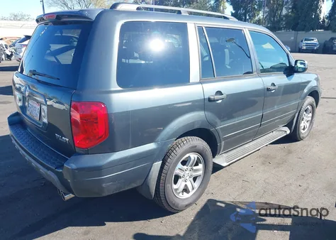 2005 Honda Pilot Ex-L из США, поврежденный, VIN 2HKYF18635H566485